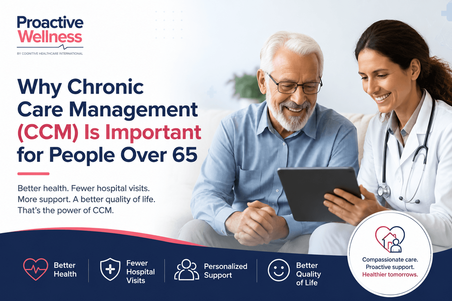 Elderly patient receiving chronic care management