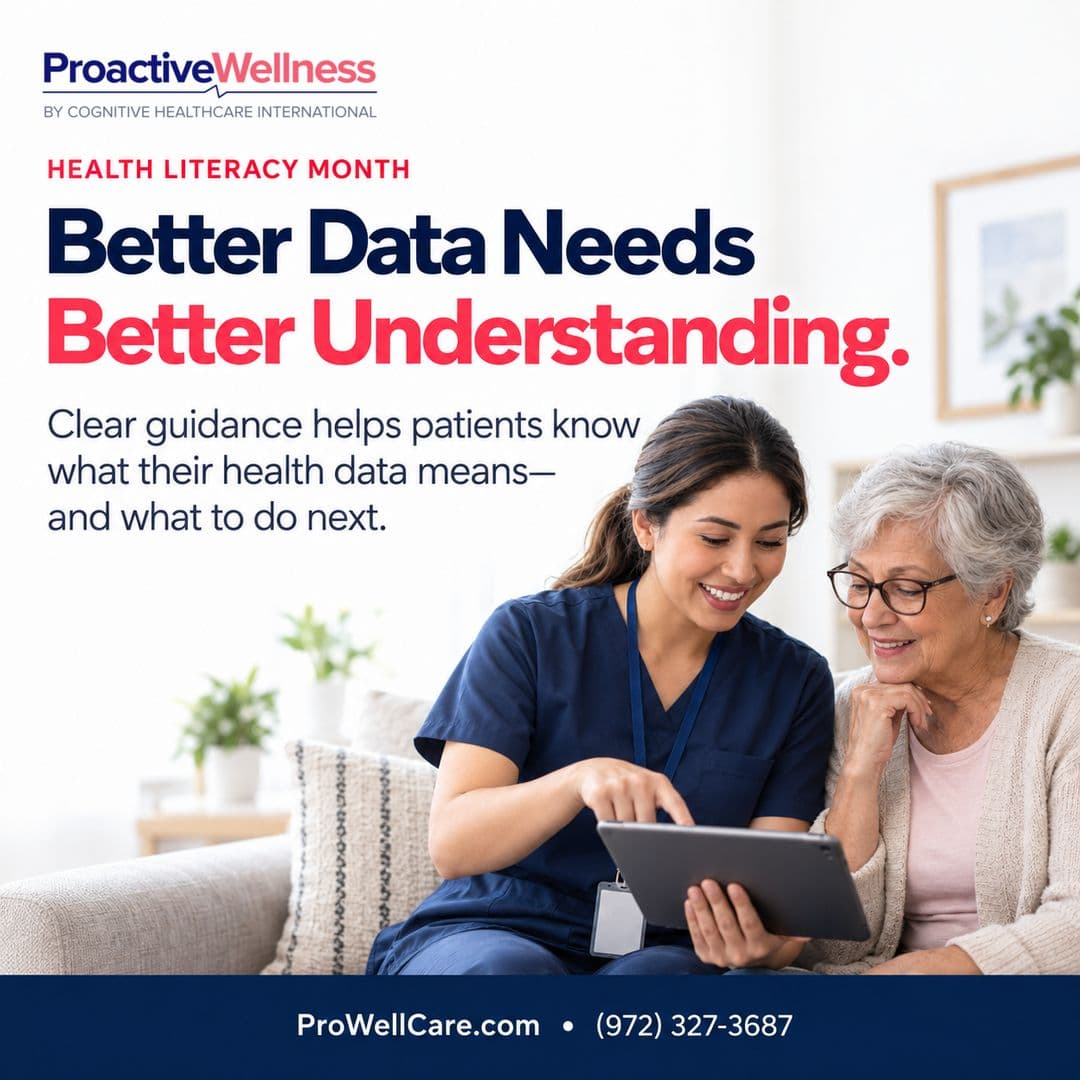 ProactiveWellness social graphic: Making health information easier to understand