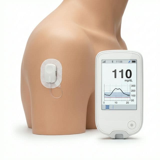 Continuous Glucose Monitor Sensor and Receiver